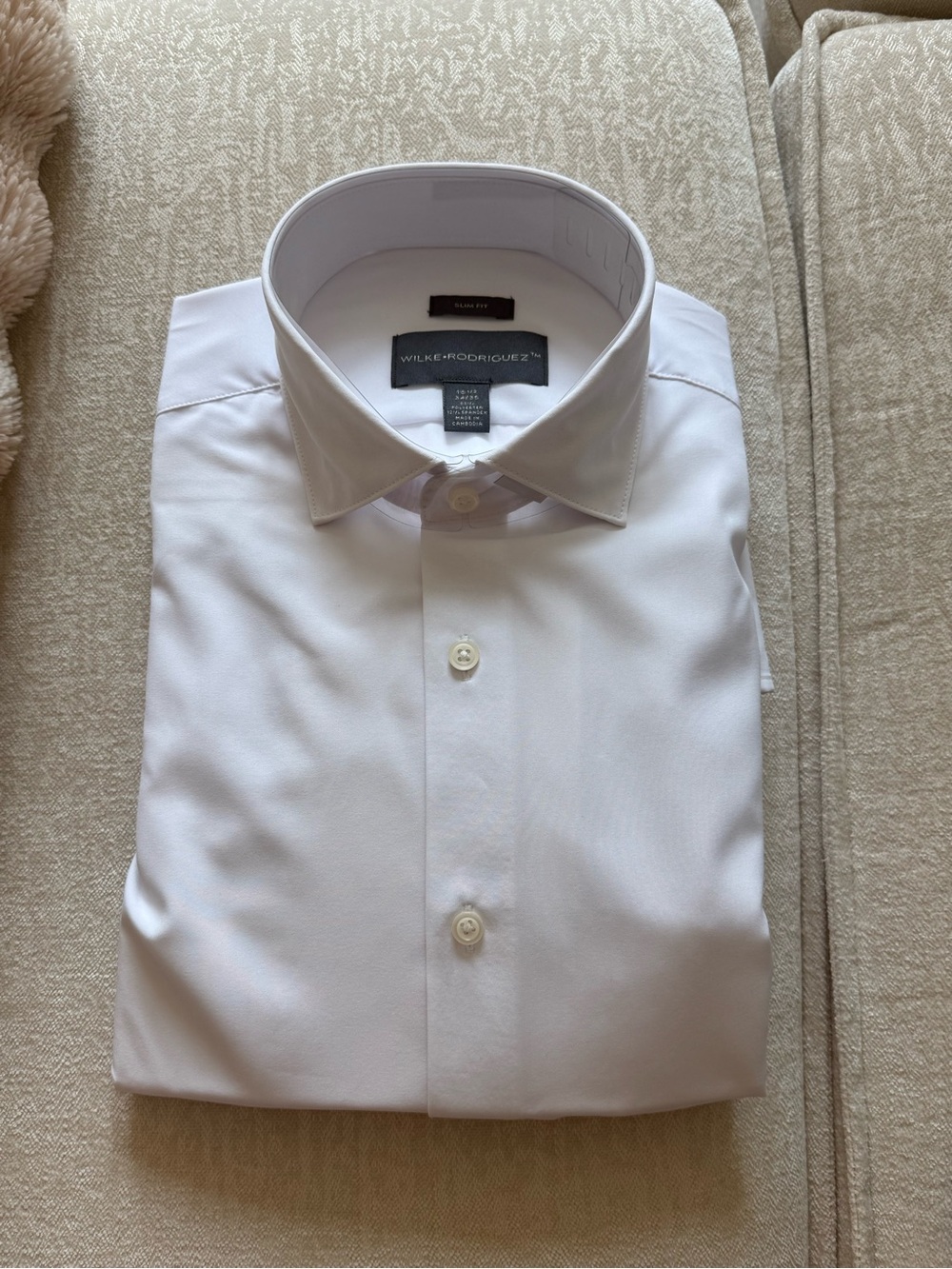 Men’s Classic White Dress Shirt
